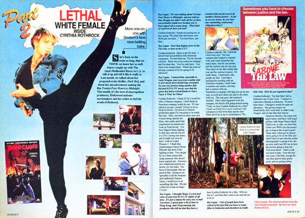 Cynthia Rothrock interview in 1994 Impact Magazine