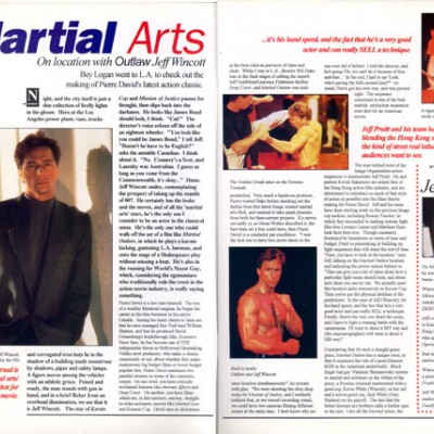 December 1993: On location with Outlaw Jeff Wincott