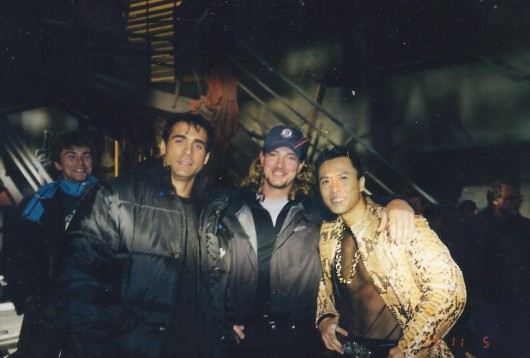 On the set of Highlander Endgame with Adrian Paul and Donnie Yen